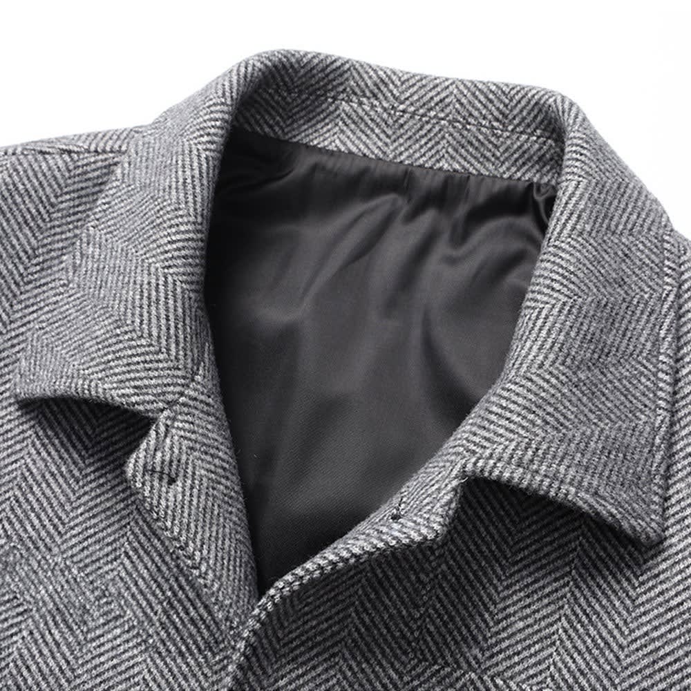 Men's Herringbone Wool Jacket | Desmond_7