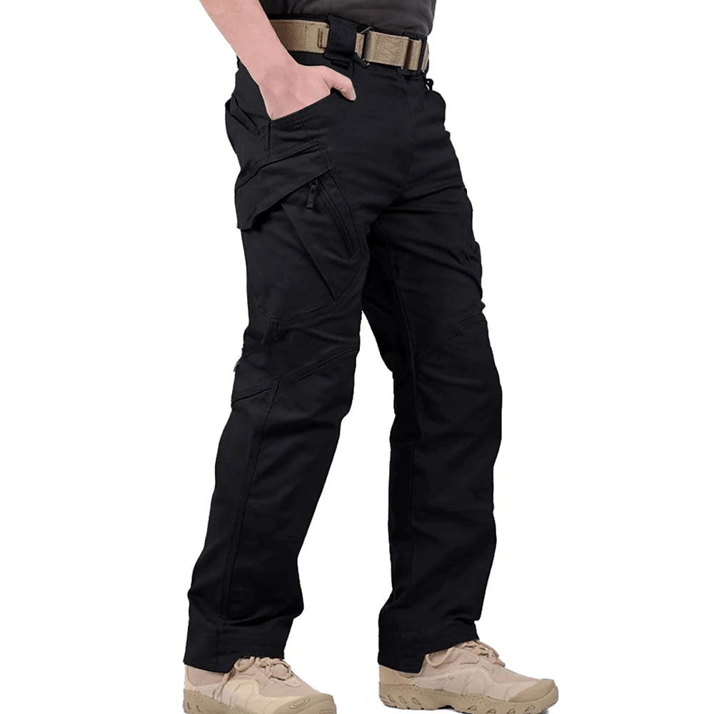 Men's Cotton Blend Straight Leg Cargo Trousers | Gillean_2