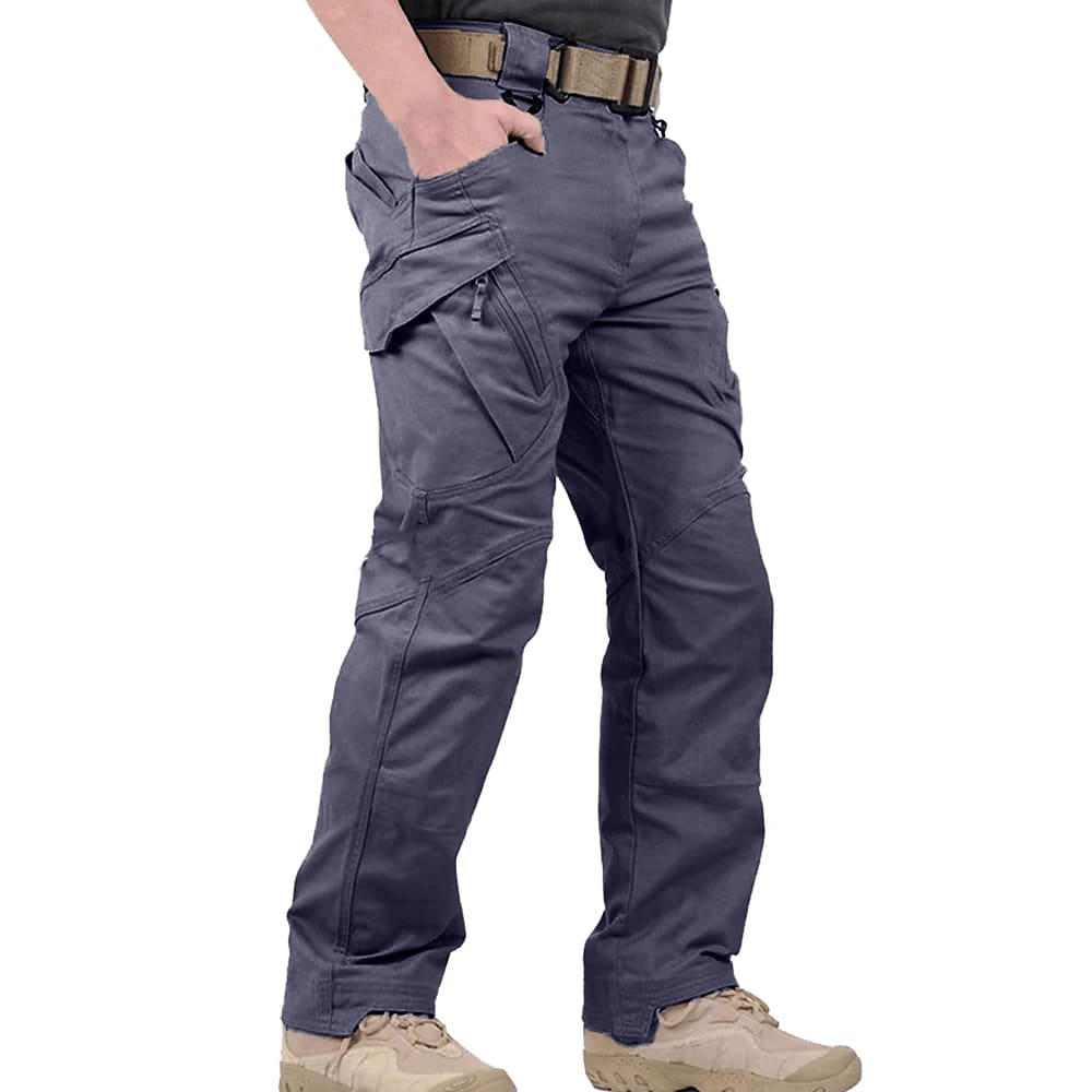 Men's Cotton Blend Straight Leg Cargo Trousers | Gillean_3