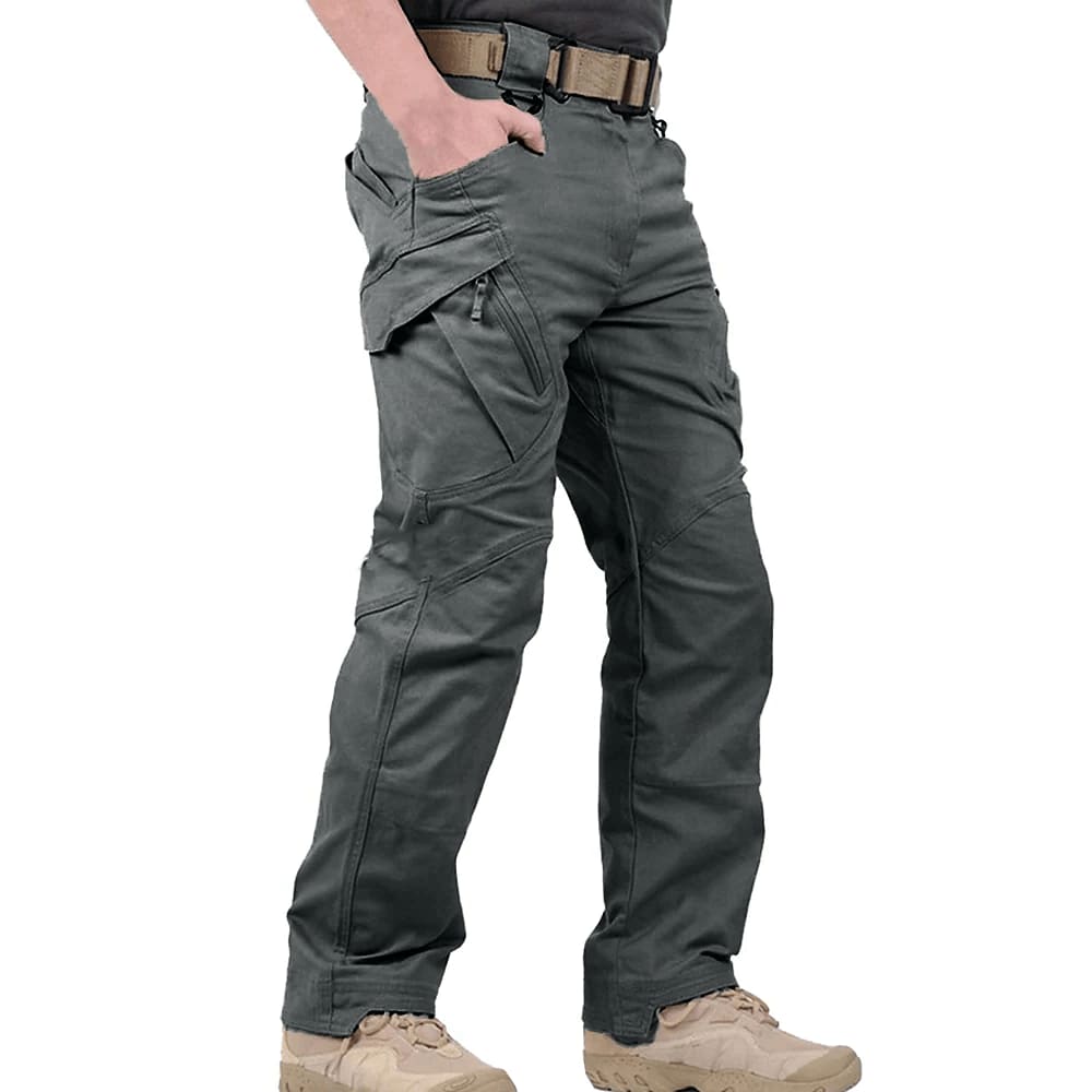 Men's Cotton Blend Straight Leg Cargo Trousers | Gillean_4