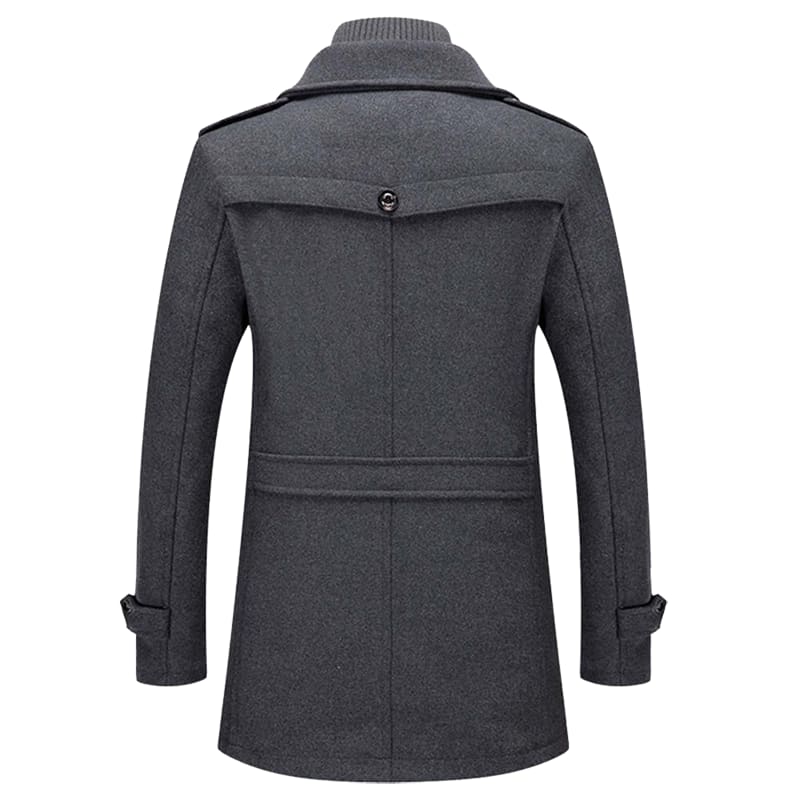 Men's Wool Blend Pea Coat | Valentine_7