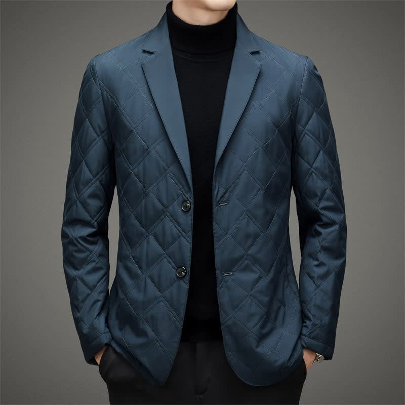 Men's Quilted Padded Blazer Jacket | Tomos_1