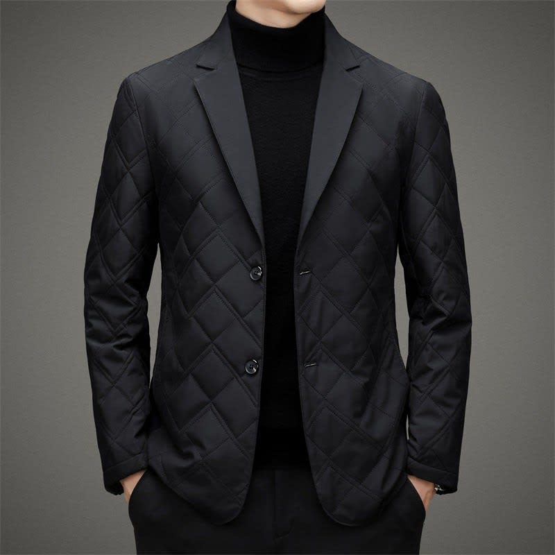 Men's Quilted Padded Blazer Jacket | Tomos_3