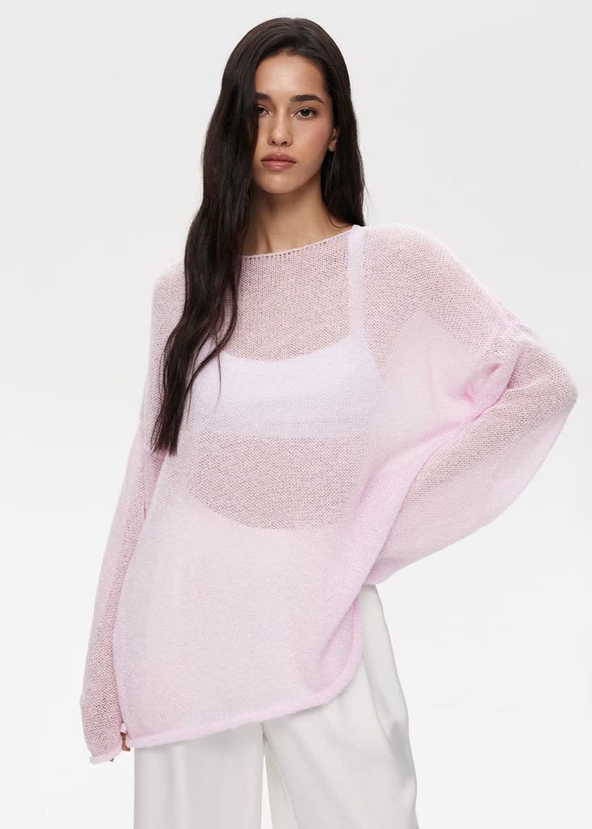 Women's Lightweight Open Knit Jumper | Loveday_4