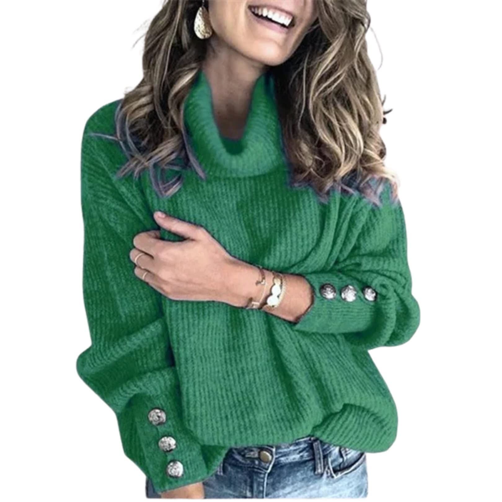 Women's Ribbed Knit Cowl Neck Jumper | Madge_2