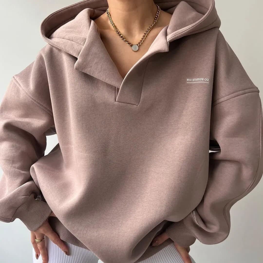 Women's Oversized Fleece Hoodie | Bertha_2
