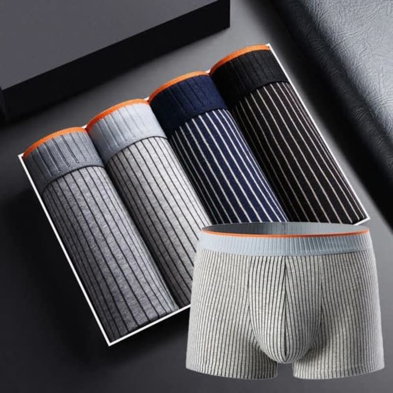 Men's Ribbed Cotton Boxer Briefs | Torquil_1