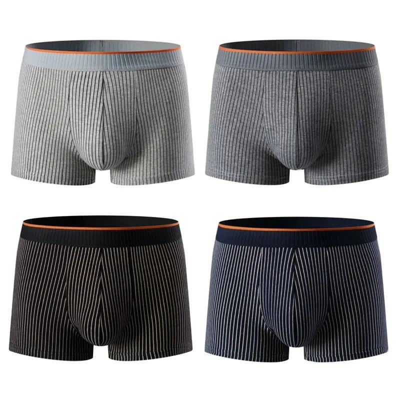 Men's Ribbed Cotton Boxer Briefs | Torquil_6