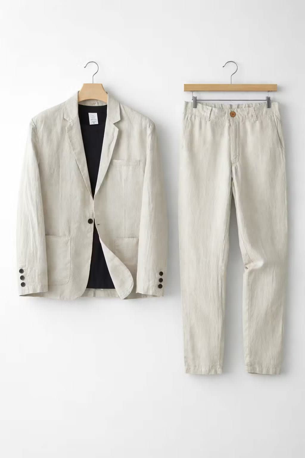 Men's Relaxed Fit Linen Blazer and Trousers Set | Cyprian_2