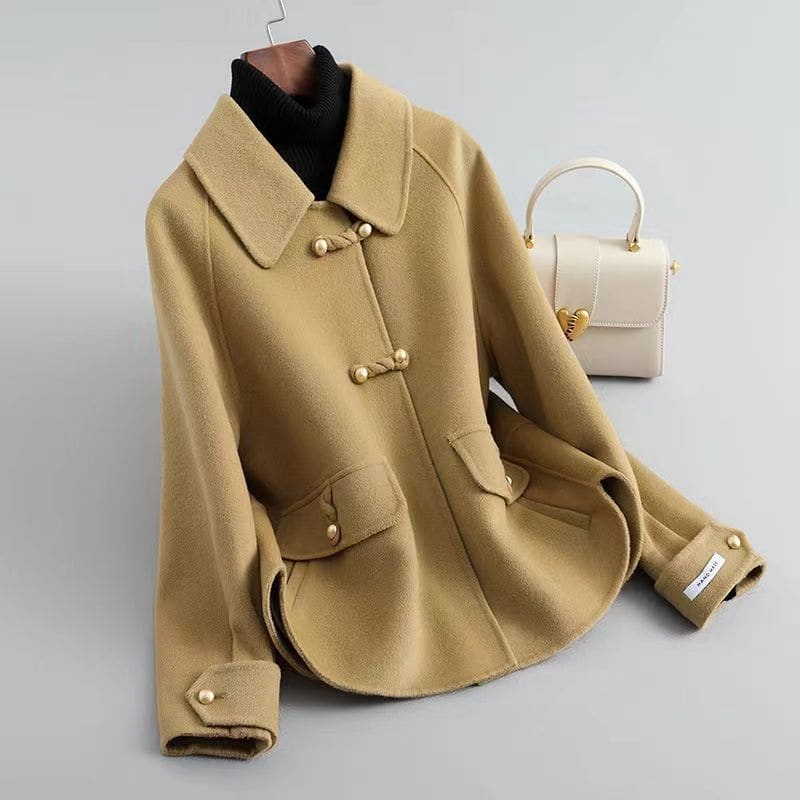 Women's Wool Blend Toggle Coat | Rosalind_1