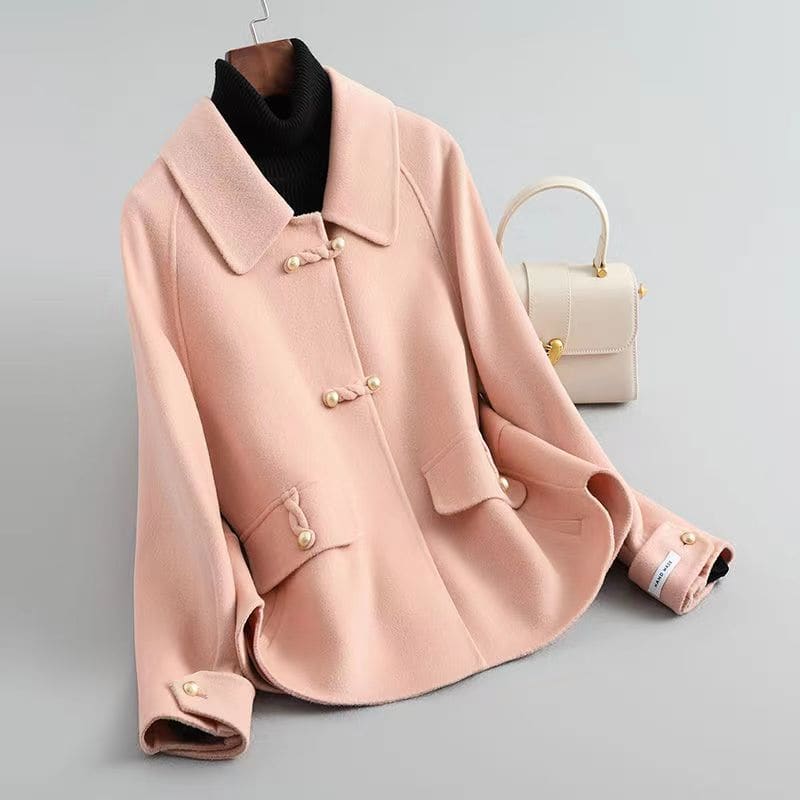 Women's Wool Blend Toggle Coat | Rosalind_4
