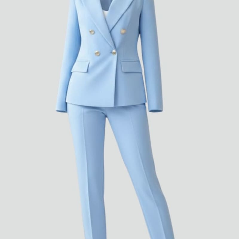Women's Double Breasted Trouser Suit | Almira_1