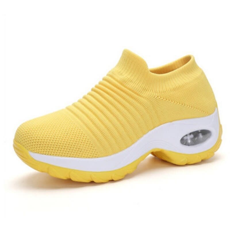 Women's Ribbed Sock Orthopedic Trainers | Rosalyn_11