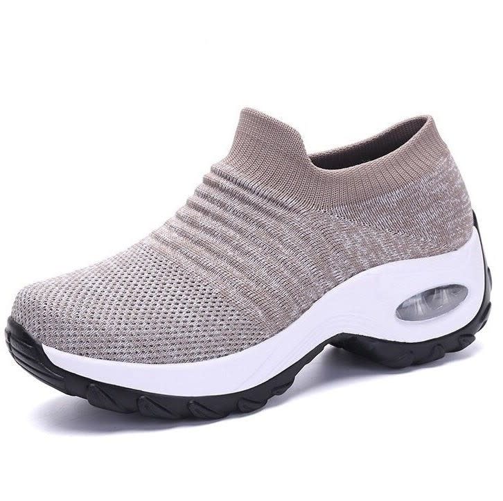 Women's Ribbed Sock Orthopedic Trainers | Rosalyn_6