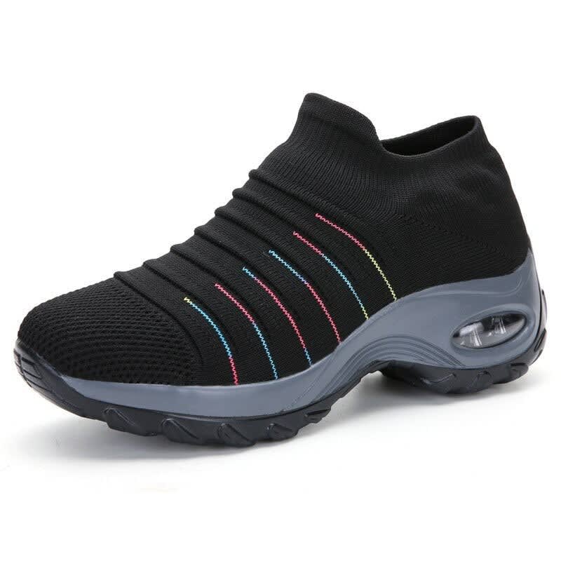 Women's Ribbed Sock Orthopedic Trainers | Rosalyn_8
