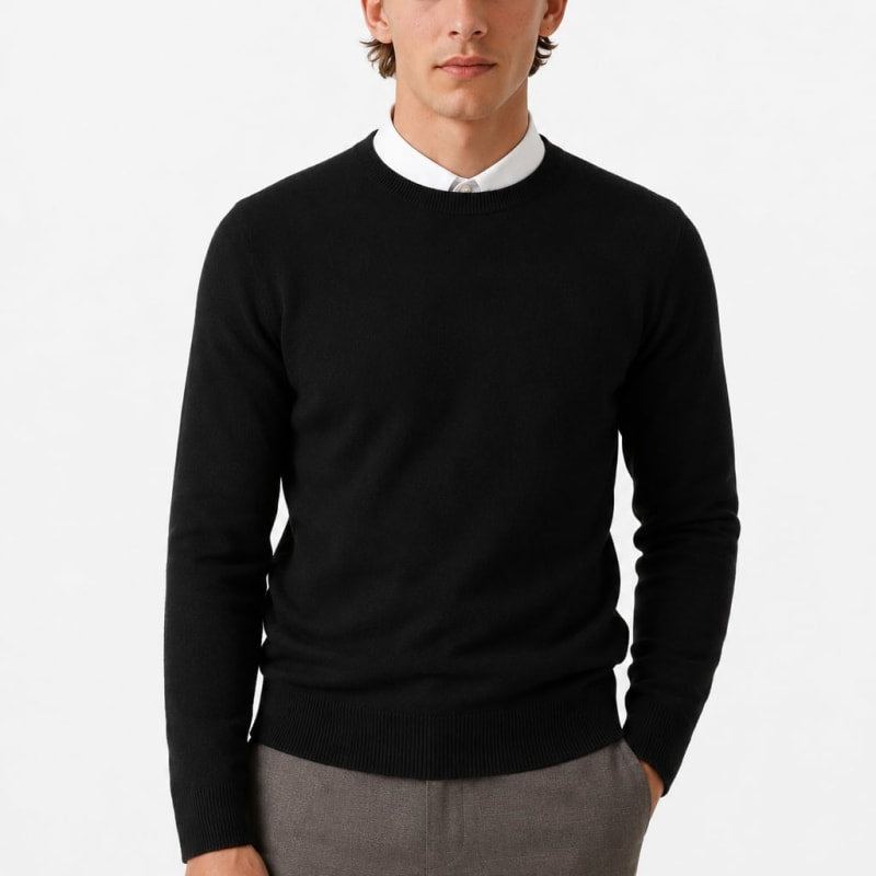 Men's Knit Crew Neck Jumper | Theodore_1