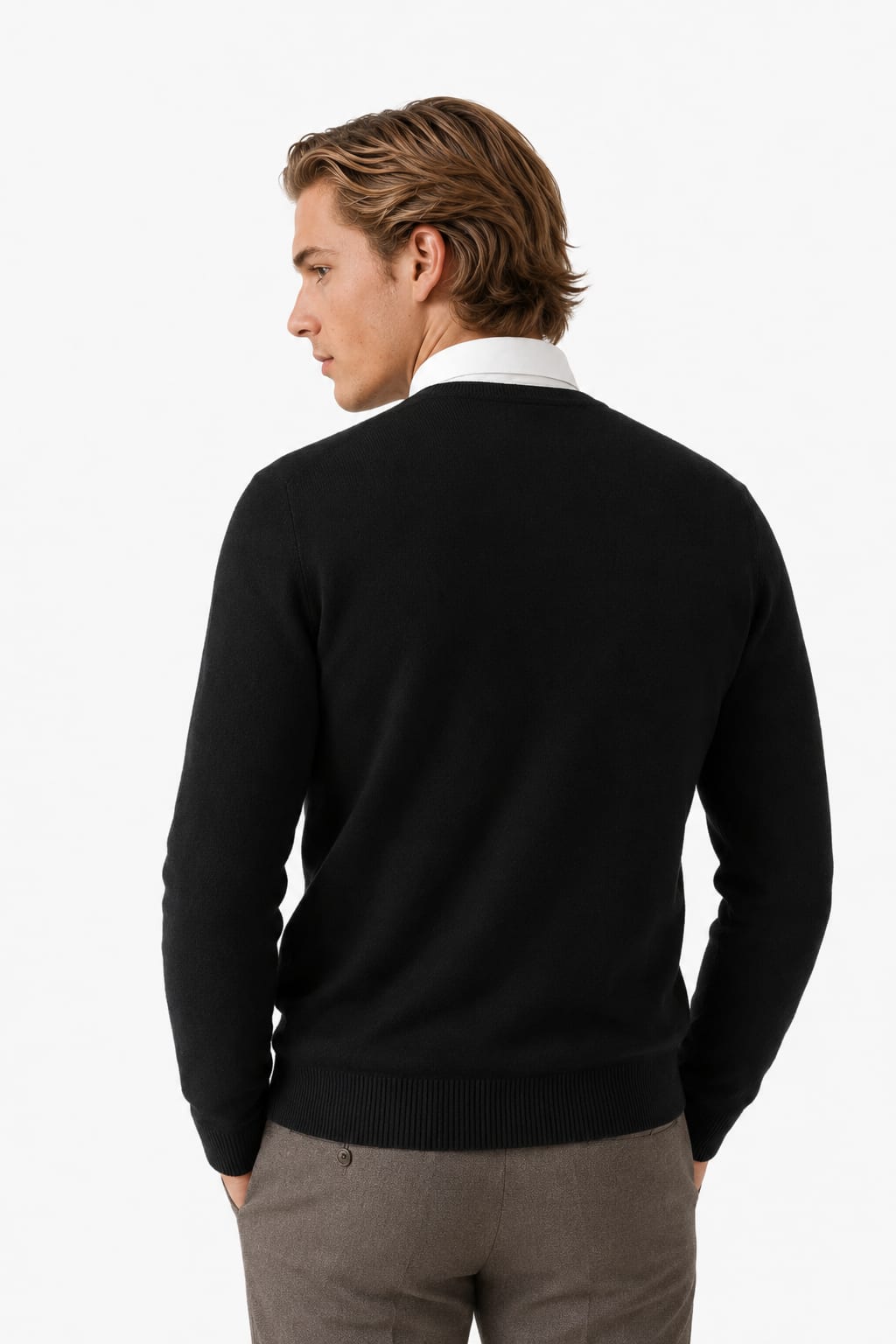 Men's Knit Crew Neck Jumper | Theodore_2