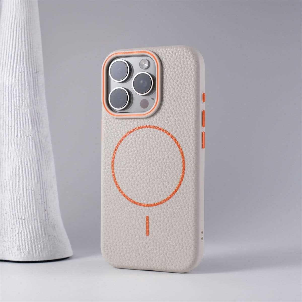 Men's Textured Leather Look iPhone Case | Gary_10