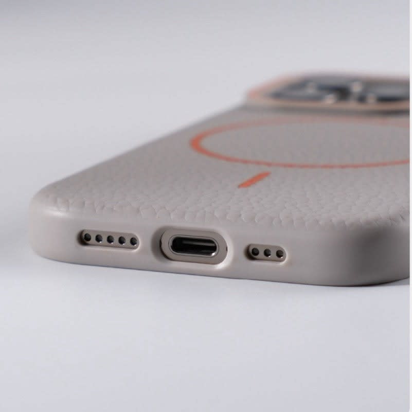 Men's Textured Leather Look iPhone Case | Gary_5