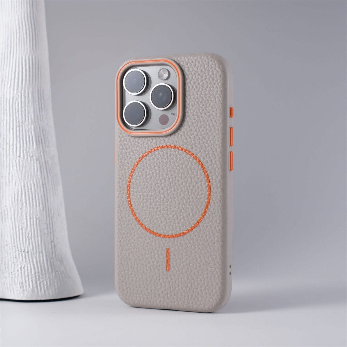 Men's Textured Leather Look iPhone Case | Gary_7