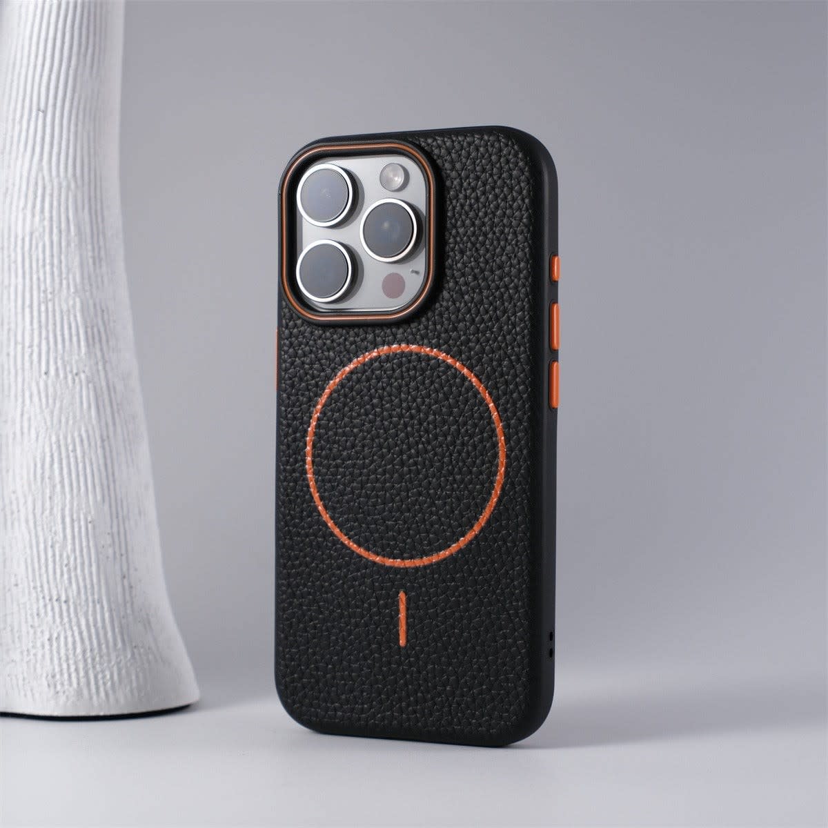 Men's Textured Leather Look iPhone Case | Gary_8