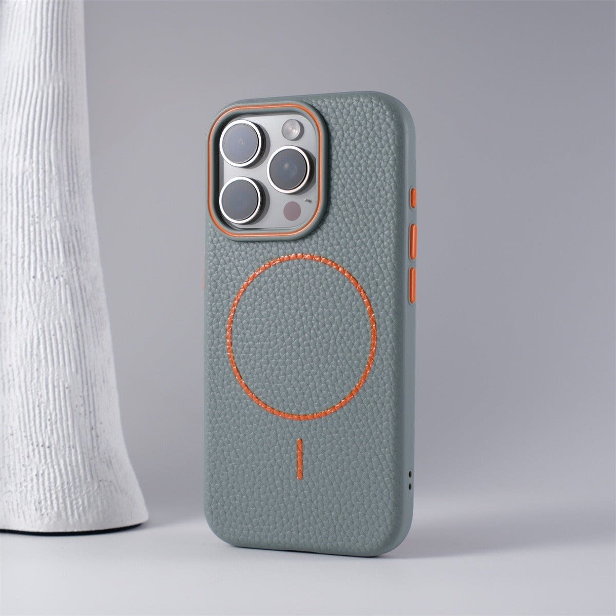 Men's Textured Leather Look iPhone Case | Gary_9