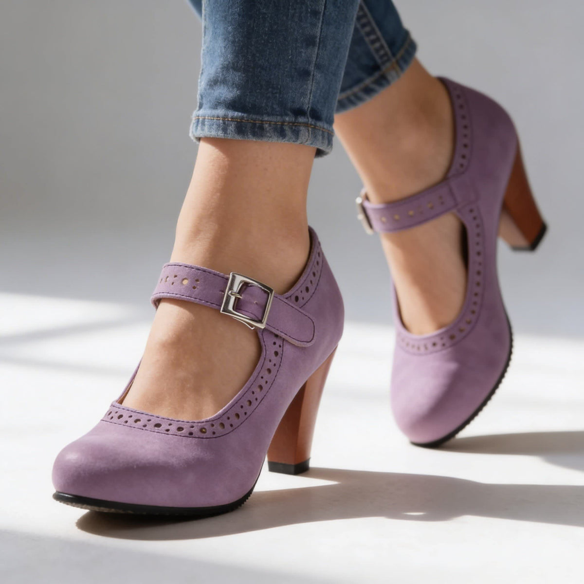 Women's Brogue Mary Jane Heels | Sinead_10