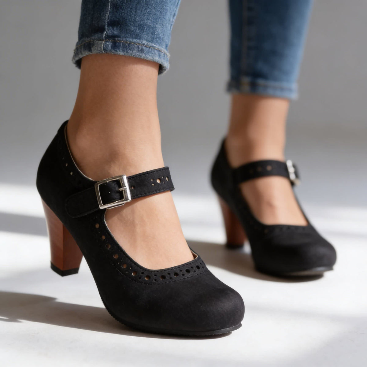 Women's Brogue Mary Jane Heels | Sinead_7