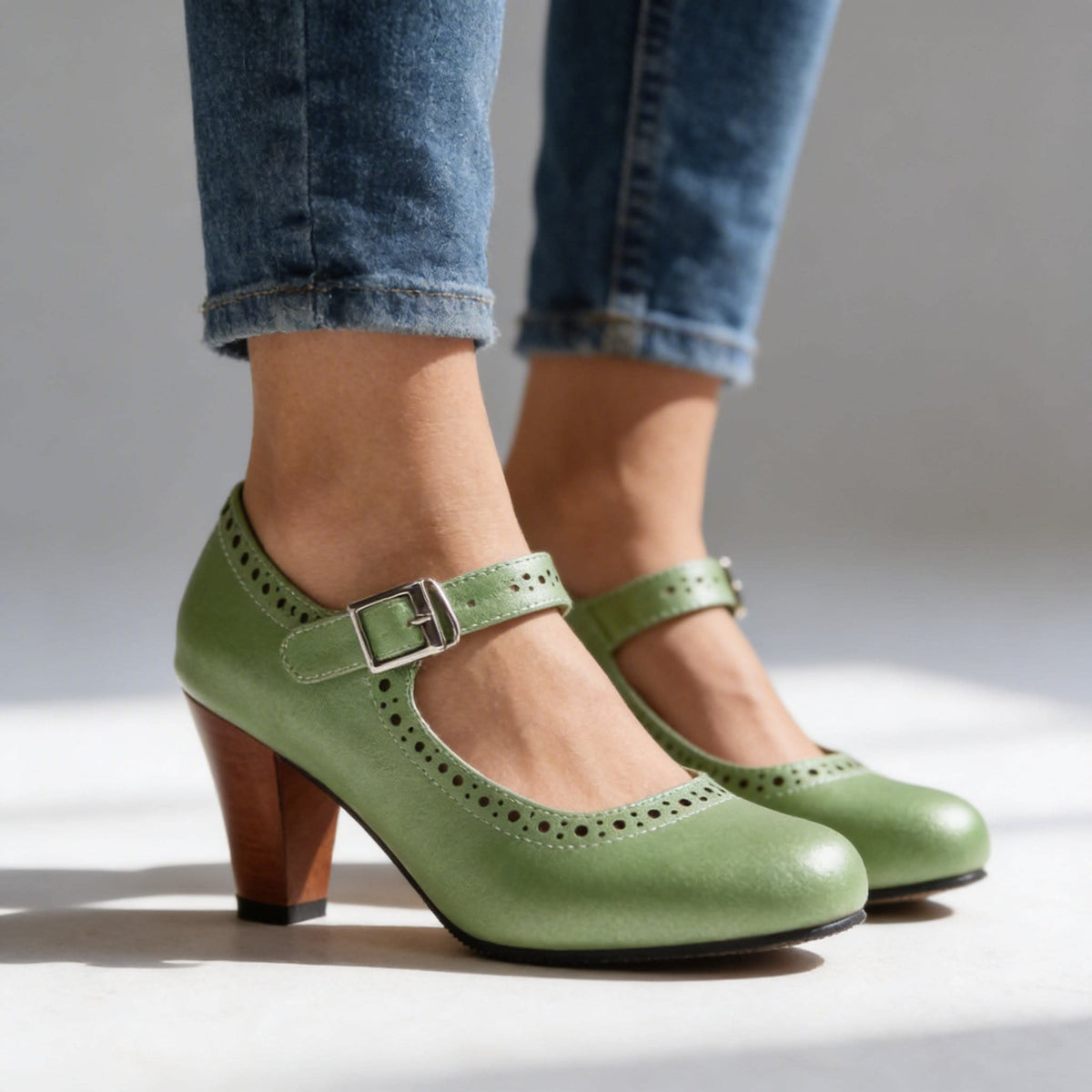 Women's Brogue Mary Jane Heels | Sinead_9