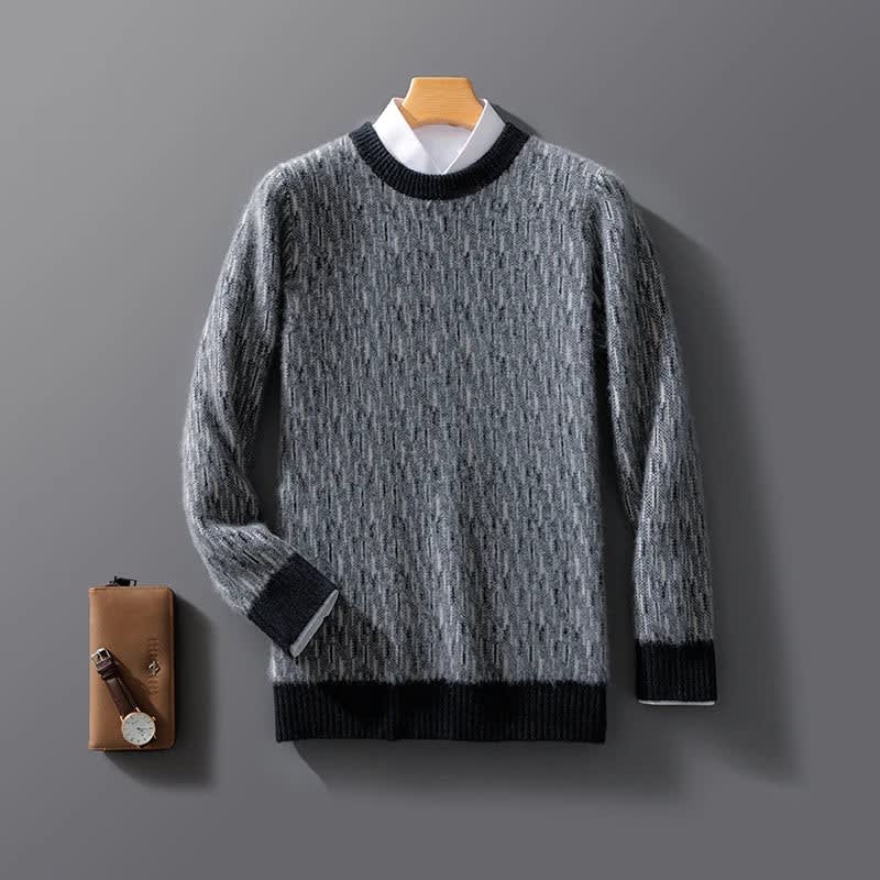Men's Cashmere Round Neck Jumper | Duke_6