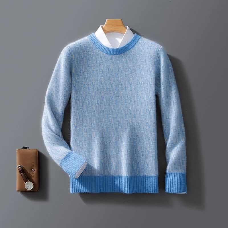 Men's Cashmere Round Neck Jumper | Duke_7