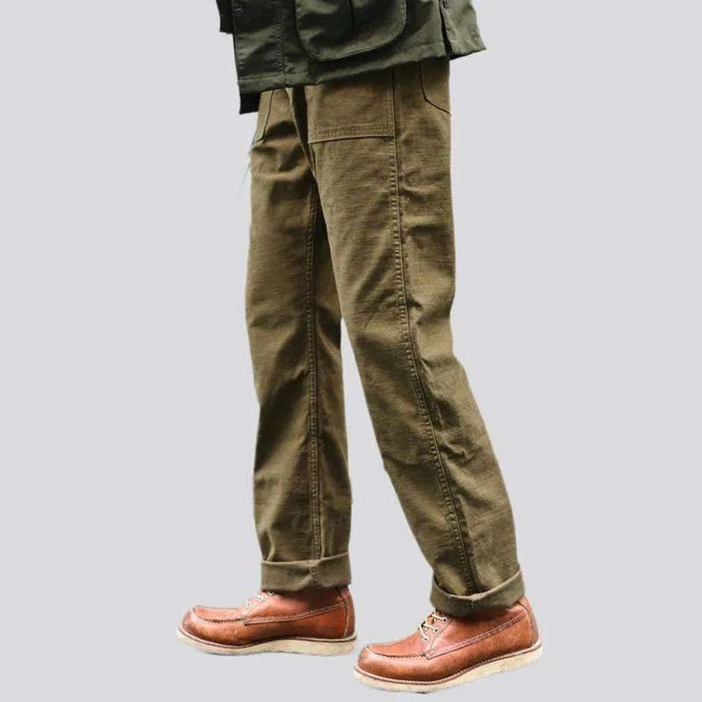 Men's Straight Leg Utility Trousers | Steven_15