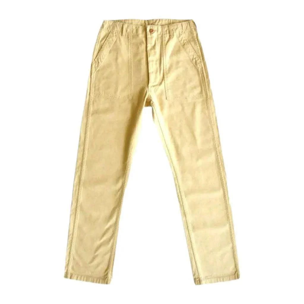 Men's Straight Leg Utility Trousers | Steven_5