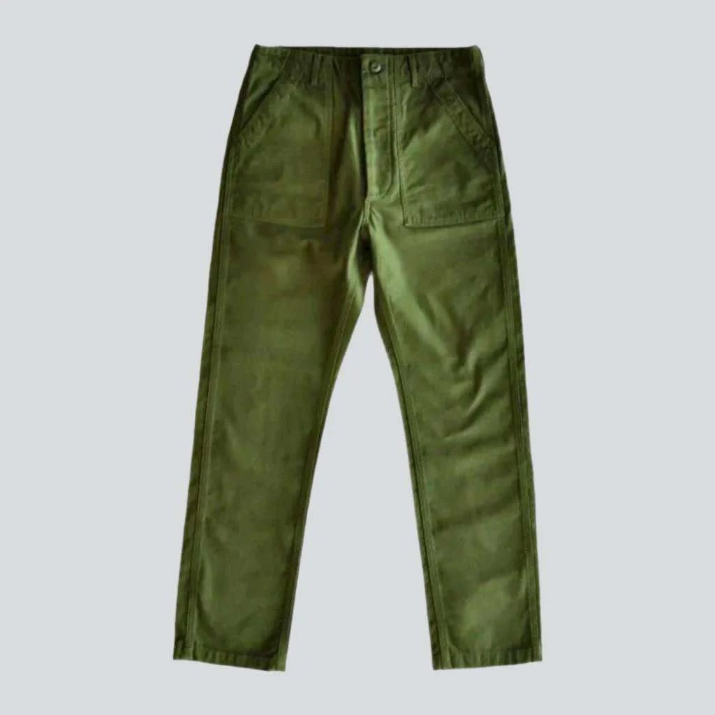 Men's Straight Leg Utility Trousers | Steven_7