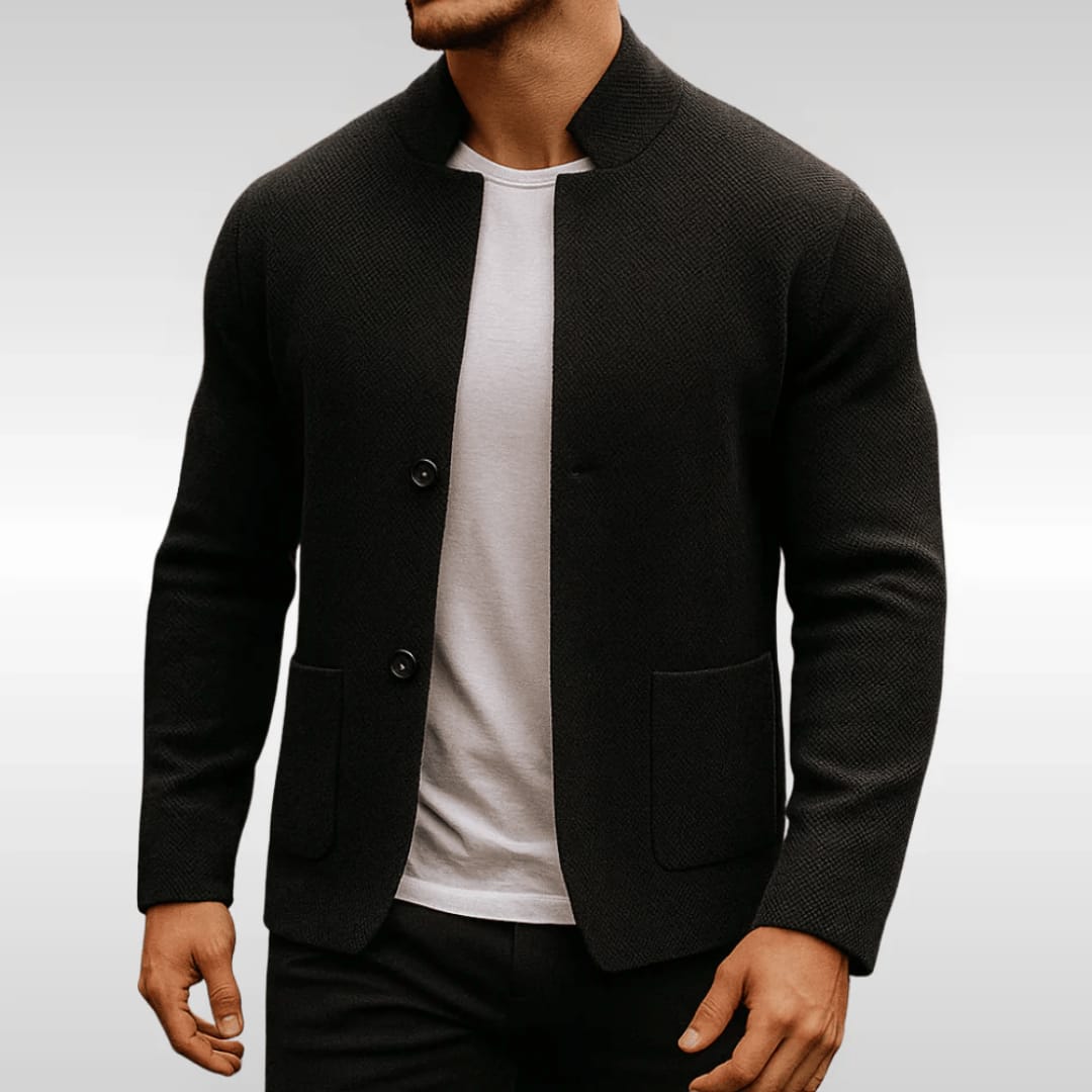 Men's Textured Knit Blazer | Archie_4