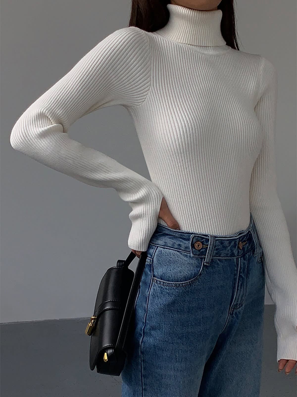 Women's Ribbed Turtleneck Jumper | Trixie_9