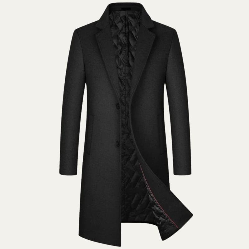 Men's Longline Tailored Winter Coat | Kingsley_1