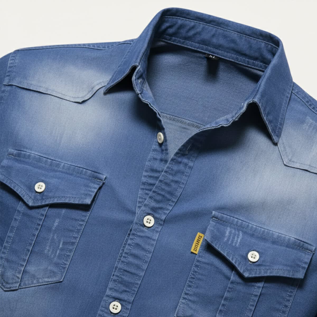Men's Slim Fit Denim Shirt | Jem_3