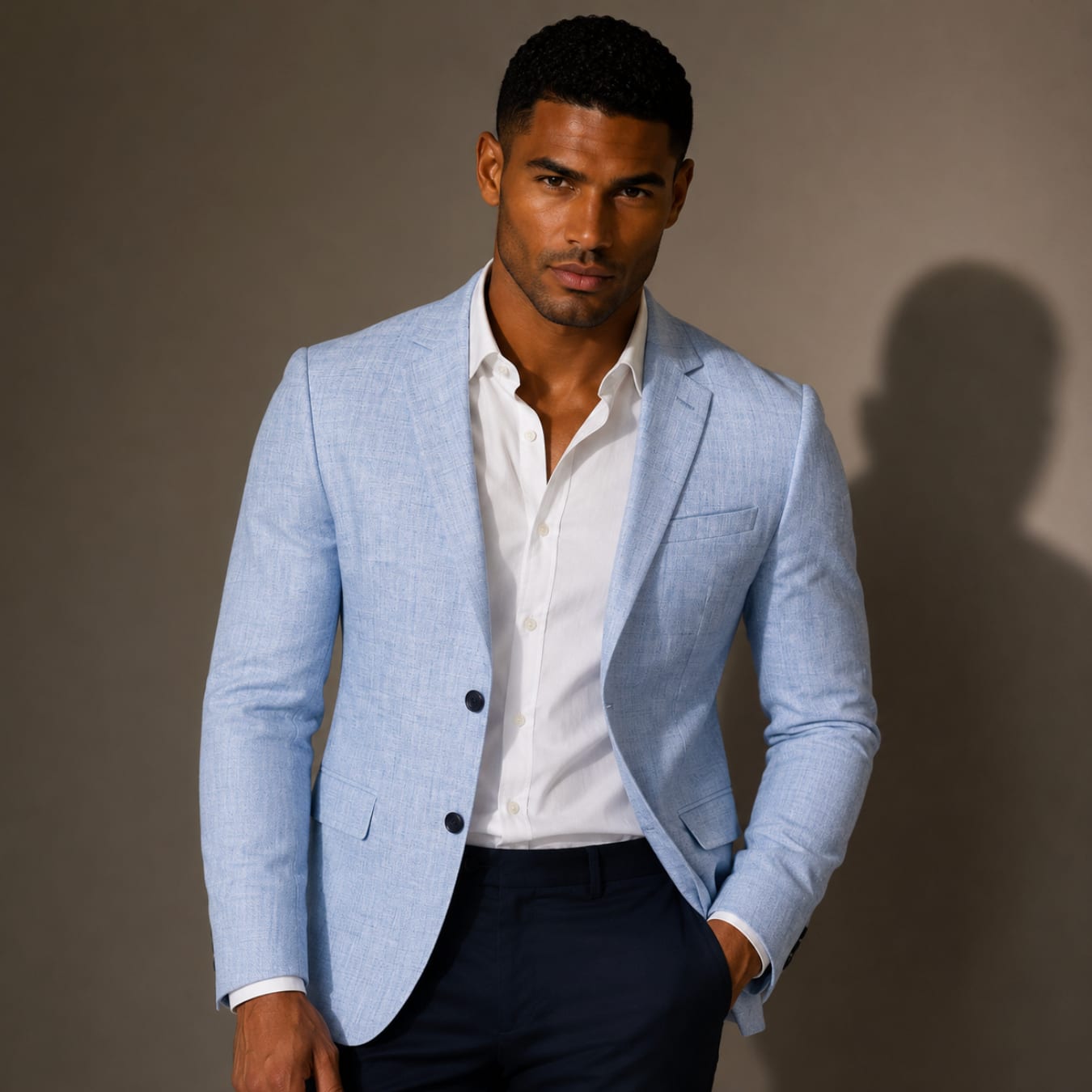 Men's Slim Fit Single Breasted Blazer | Wesley_2