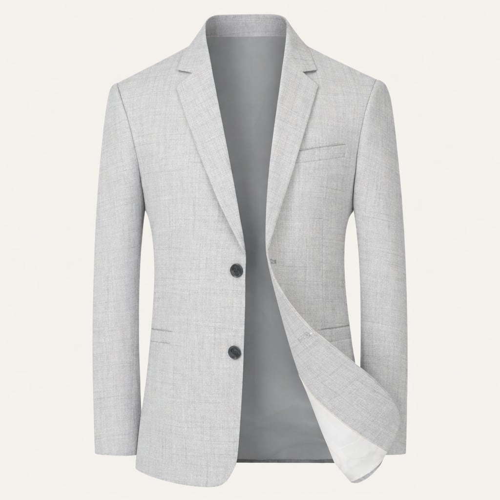 Men's Slim Fit Single Breasted Blazer | Wesley_3