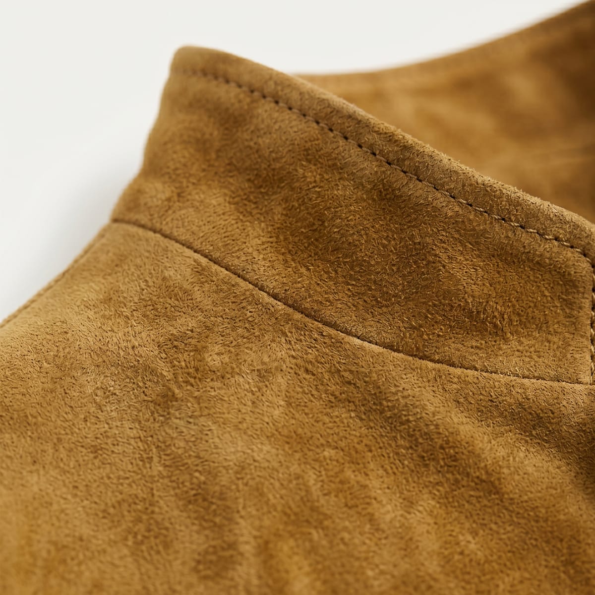 Men's Suede Stand Collar Jacket | Micah_9