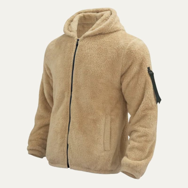 Men's Sherpa Fleece Zip Up Hoodie | Killian_1