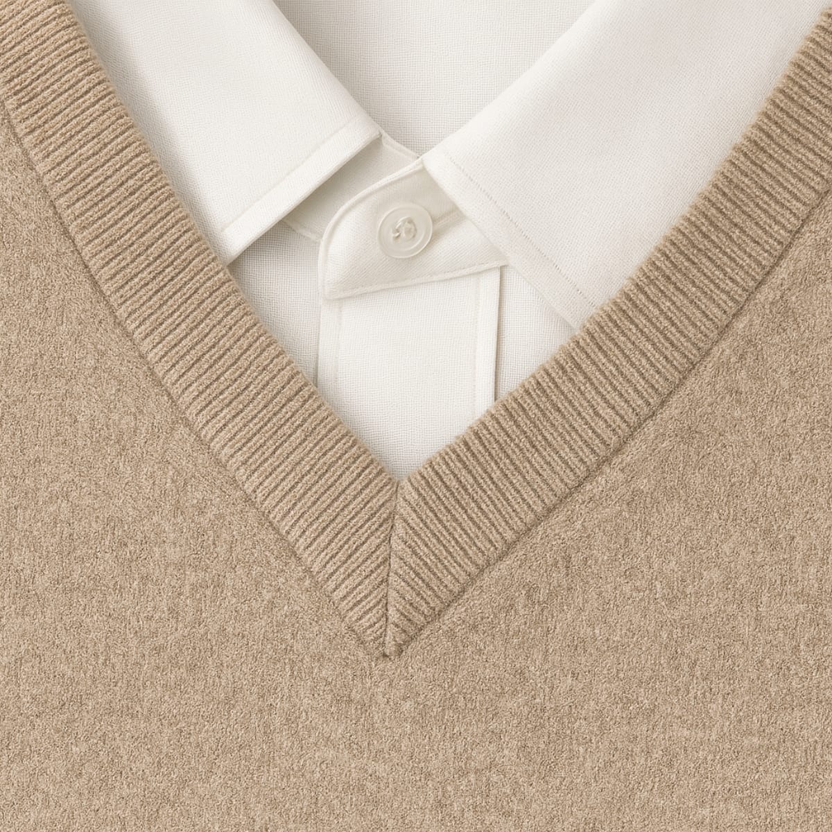 Men's Cashmere V-Neck Jumper | Logan_4