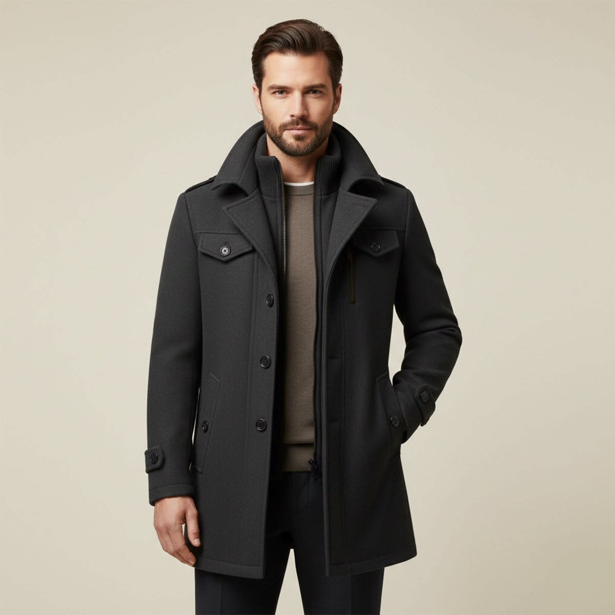 Men's Insulated Slim Fit Winter Coat | Maurice_8