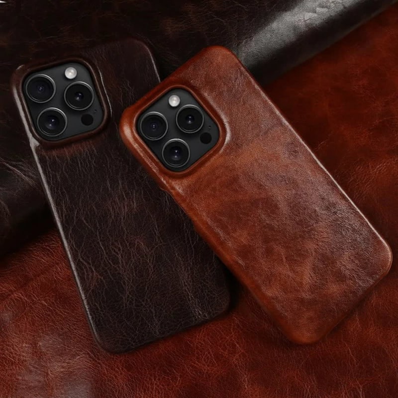 Men's Genuine Leather iPhone Case | Gregory_1