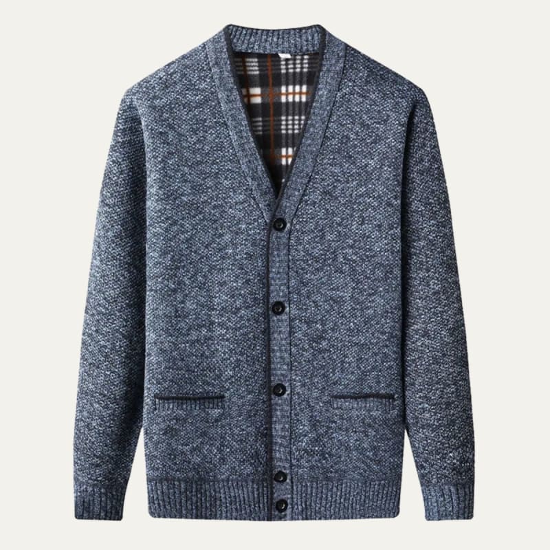 Men's Fleece Lined Knit Cardigan | Jacob_1