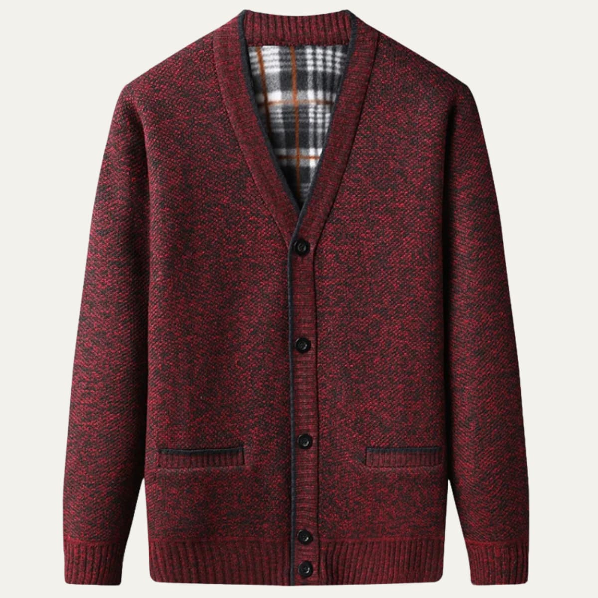 Men's Fleece Lined Knit Cardigan | Jacob_7
