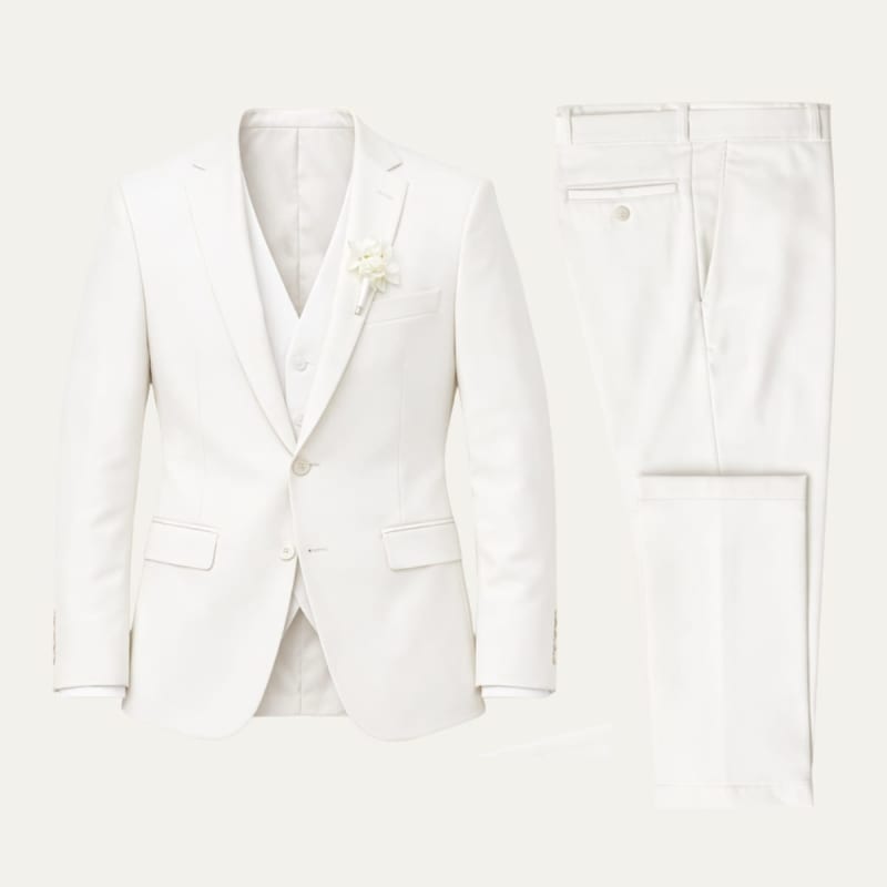 Men's Linen Blend Wedding Suit | Bevis_1