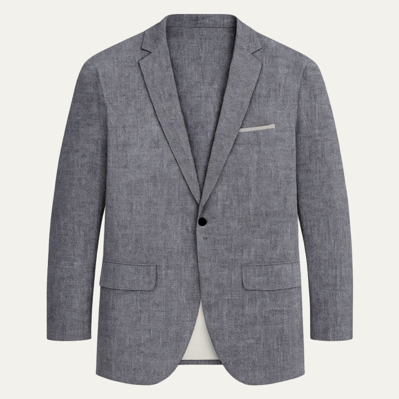 Men's Linen Blend Slim Fit Blazer | Trevor_1