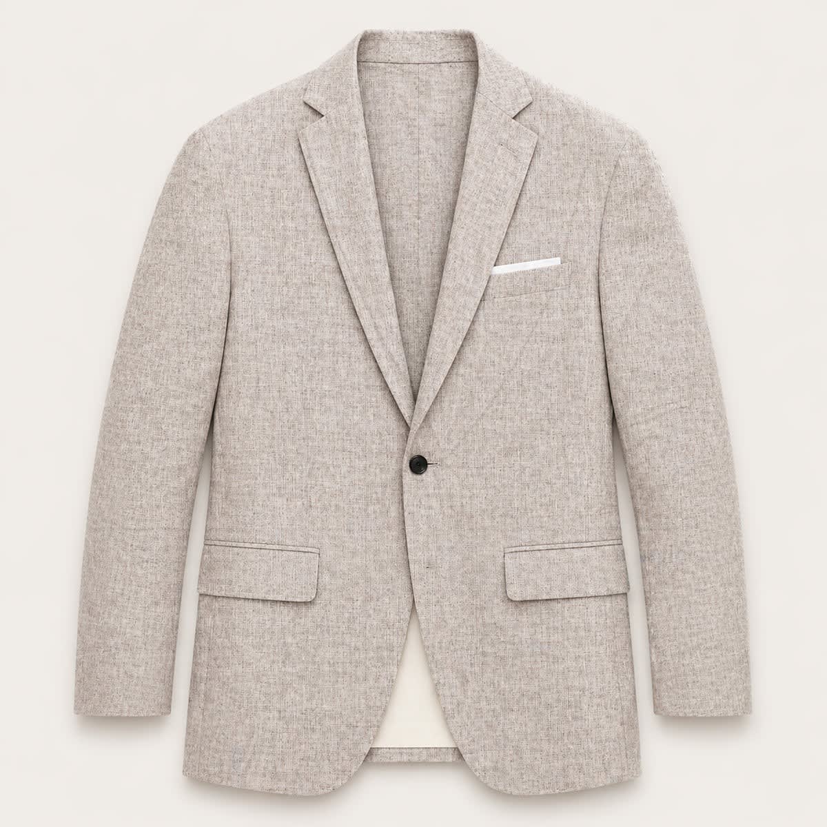 Men's Linen Blend Slim Fit Blazer | Trevor_5